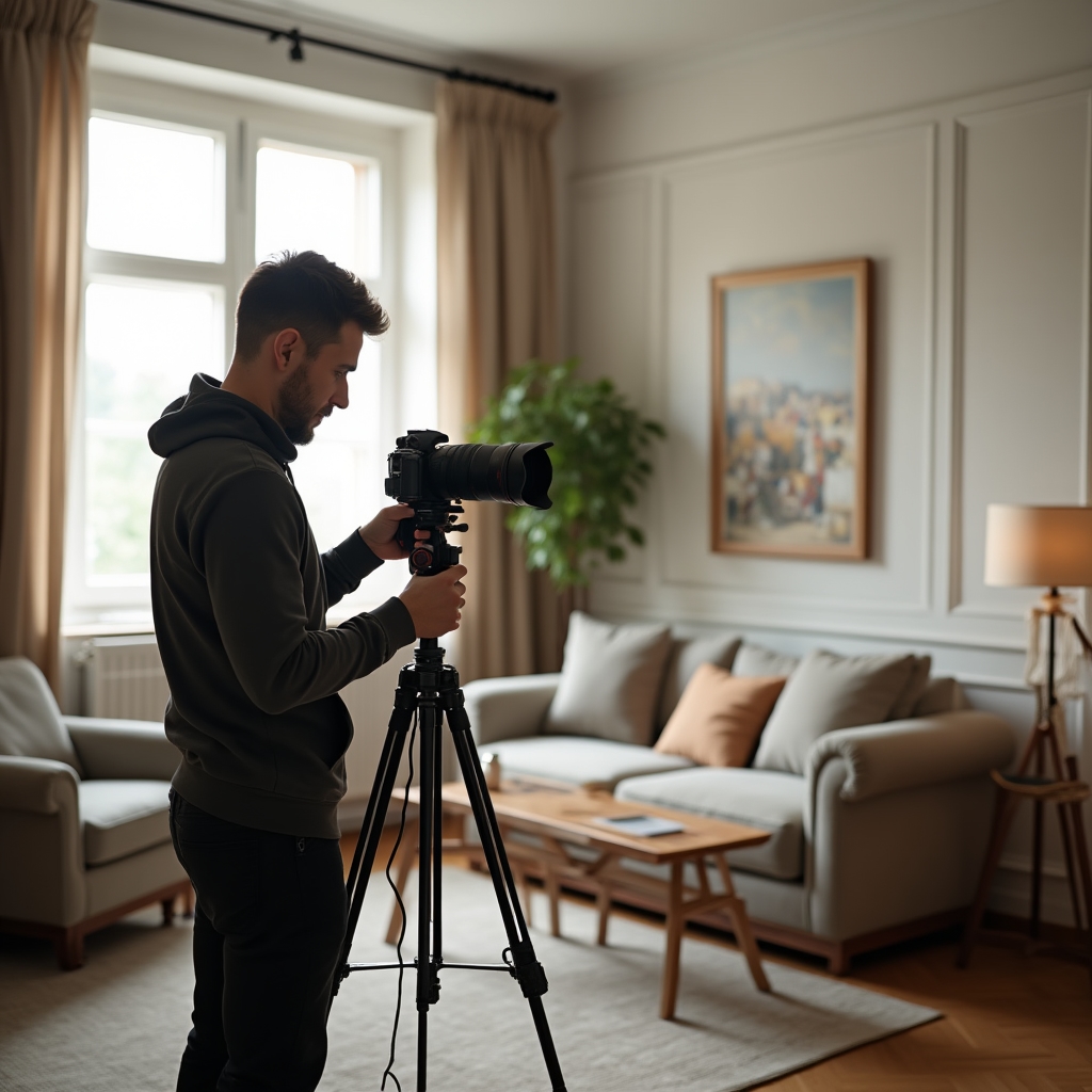 Fotografiere apartament din unghi optim pentru anunț imobiliar